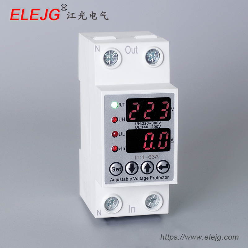 双屏显示过欠压保护器，智能限流型过欠压保护器 JGIV-63S